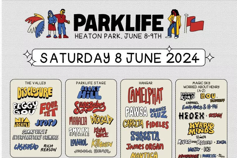 The Saturday line-up for Parklife 2024