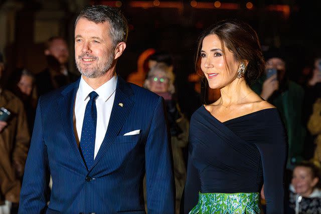 <p>Shutterstock</p> Crown Prince Frederik and Crown Princess Mary of Denmark in Copenhagen on November 7, 2023.