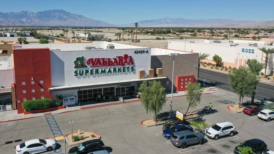 A Vallarta Supermarket is one of the new retail developments that have opened near Interstate 10 and Jackson St. in north Indio, Calif., Oct. 18, 2022.  