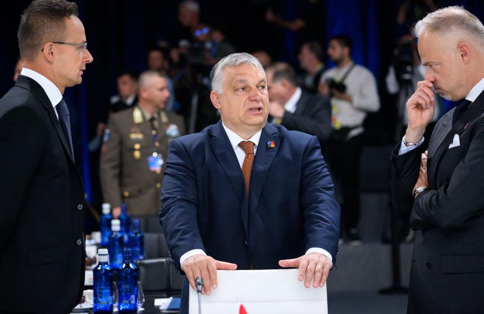 Hungary Viktor Orban at NATO summit