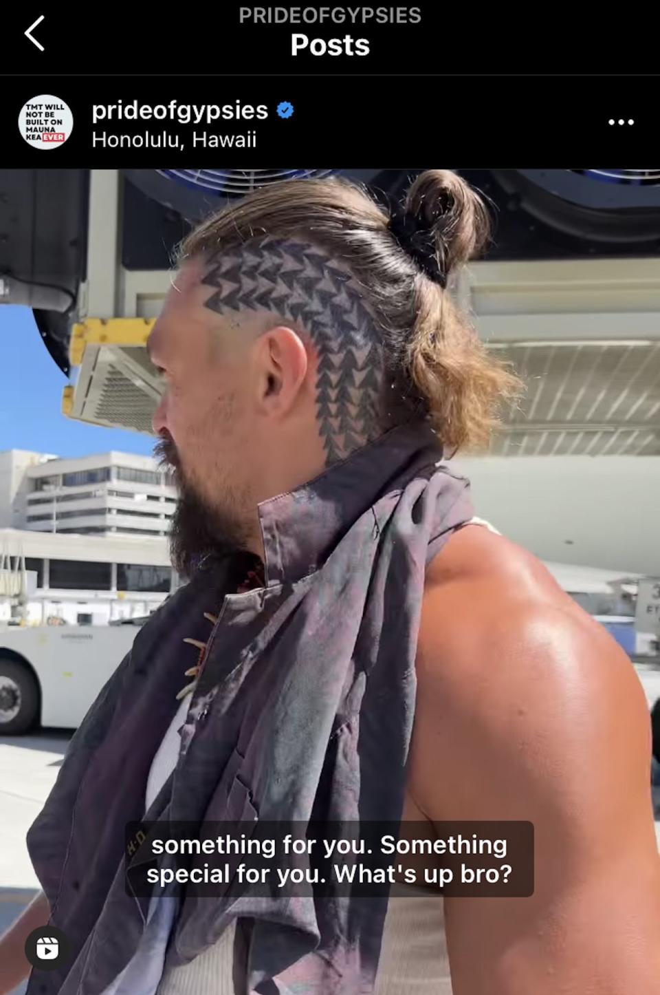 Jason Momoa's new tattoo