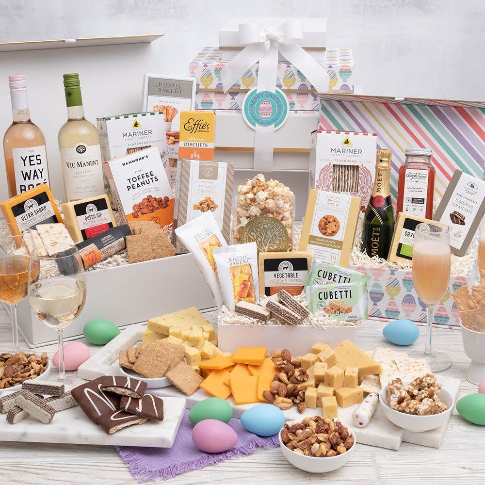 <p><a href="https://go.redirectingat.com?id=74968X1596630&url=https%3A%2F%2Fwww.gourmetgiftbaskets.com%2FUltimate-Easter-Wine-and-Chocolate-Tower.asp&sref=https%3A%2F%2Fwww.thepioneerwoman.com%2Fholidays-celebrations%2Fg38831000%2Fbest-pre-made-easter-baskets%2F" rel="nofollow noopener" target="_blank" data-ylk="slk:Shop Now;elm:context_link;itc:0;sec:content-canvas" class="link rapid-noclick-resp">Shop Now</a></p><p>Ultimate Easter Wine and Chocolate Tower</p><p>gourmetgiftbaskets.com</p><p>$299.99</p><span class="copyright">Gourmet Gift Baskets</span>