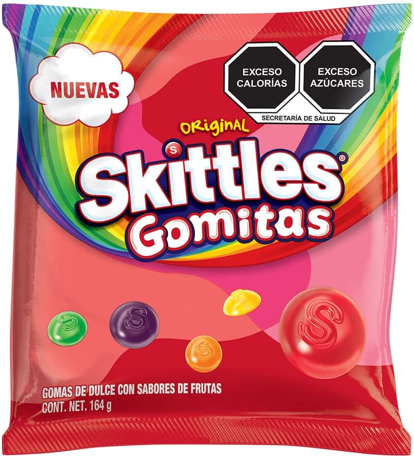 Gomitas Skittles sabor original, 164g/Amazon.com.mx