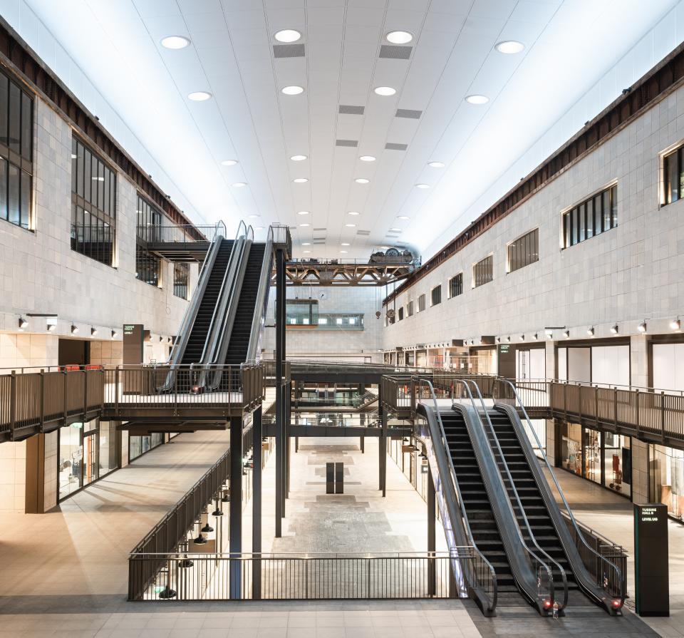 A look at the 1950s-era Turbine Hall B, which has been restored with its original features.