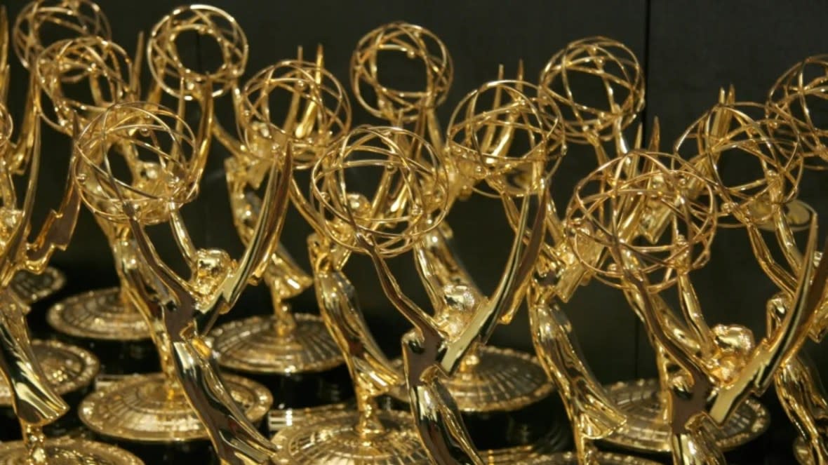 Emmy Award trophies wait to be handed to winners at a past Daytime Emmy Awards ceremony at Kodak Theatre in Hollywood, California. (Photo: Marc Bryan-Brown/WireImage)