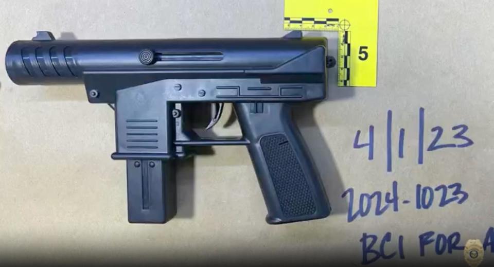 PHOTO: This image shared by the city of Akron shows a fake gun that was held by a teen who was shot by an Akron police officer on April 1, 2024. (Akron Police Department/City of Akron)