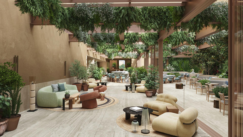 Six Senses Rome dining area