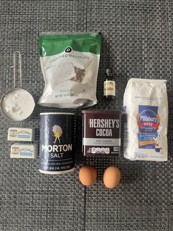 <em>Ingredients for Katharine Hepburn's Brownies</em><p>Courtesy of Dante Parker</p>