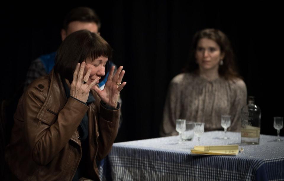 Kathleen Sommsich, left, and Emily Karel star in "An Inspector Calls," which opens Friday, May 6 at the New Hampshire Theatre Project.