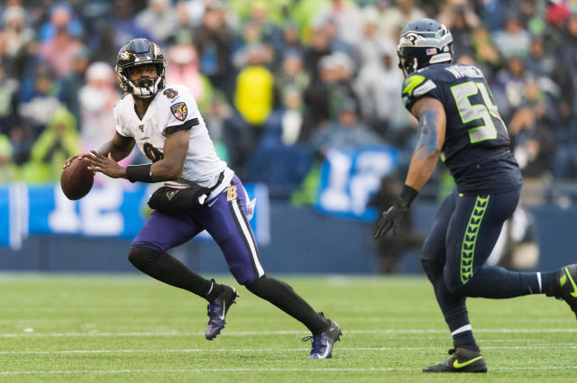 Linebacker Bobby Wagner of the Los Angeles Rams reacts after