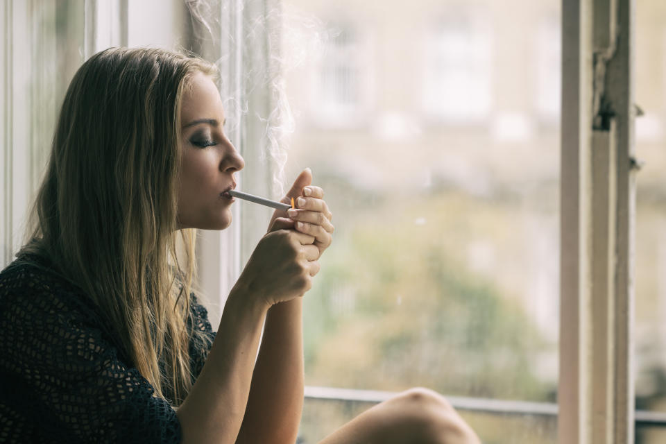 After just an hour of quitting smoking, your pulse rate and blood pressure will start to reduce. (Getty Images)