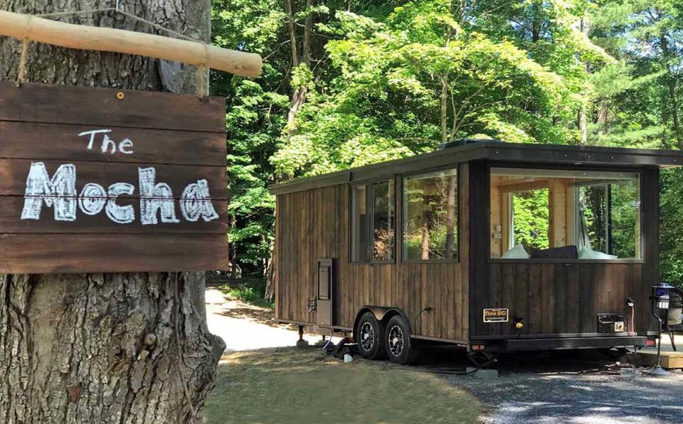 tiny home in the woods