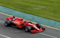 Formula One F1 - Australian Grand Prix - Melbourne Grand Prix Circuit, Melbourne, Australia - March 24, 2018 Ferrari's Kimi Raikkonen in action during qualifying REUTERS/Brandon Malone