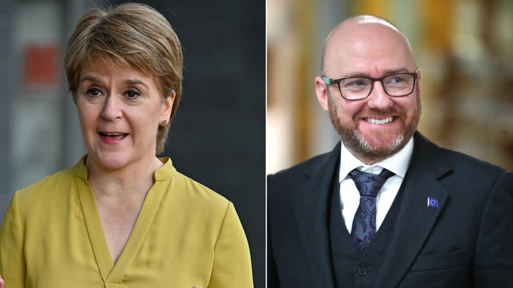 Nicola Sturgeon and Patrick Harvey’s parties are close to a deal (Jeff J Mitchell/Jane Barlow/PA)