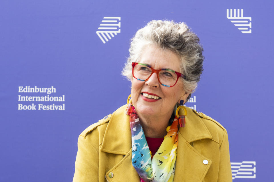 Prue Leith attends a photocall during the Edinburgh International Book Festival 2019 on August 10, 2019 in Edinburgh, Scotland. (Photo by Simone Padovani/Awakening/Getty Images)