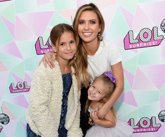 <p>Michael Kovac/Getty</p> Sadie Loza, Audrina Patridge, Kirra Max Bohan and attend L.O.L. Surprise! Winter Disco Launch Party on September 27, 2019