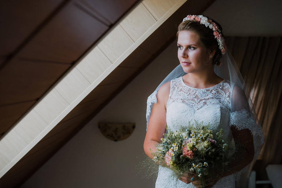 Kaja Bronowska in her wedding dress. [Photo: Kaja Bronowska]