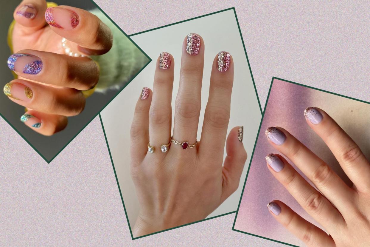 Glitter Manicures for When You're in the Mood for Extra Sparkle