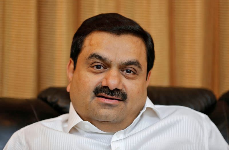 FILE PHOTO: Indian billionaire Adani speaks during an interview with Reuters at his office in Ahmedabad