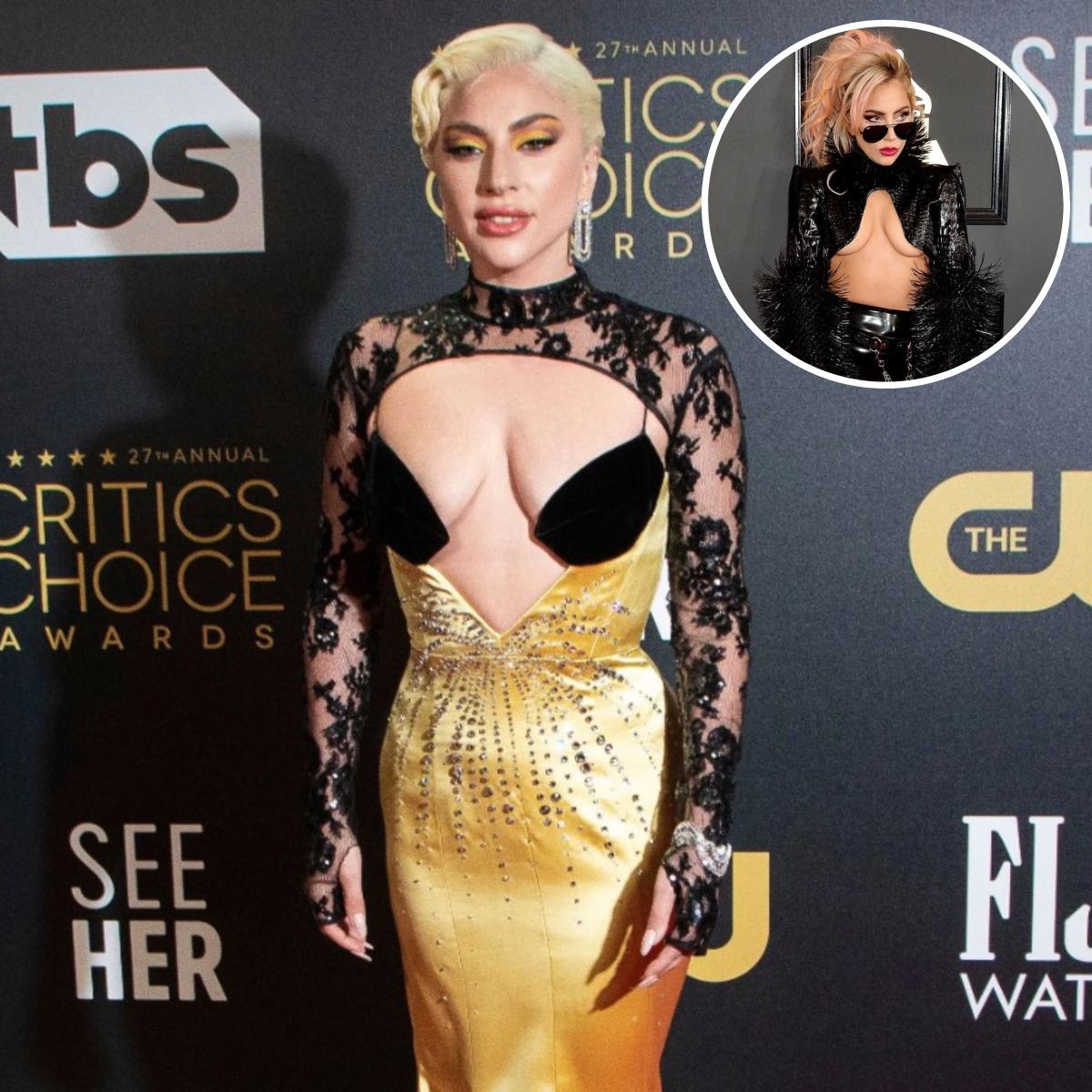 Classic and Daring! See Lady Gaga's Most Fashionable Braless