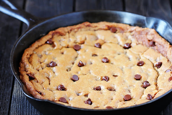 <strong>Get the <a href="http://www.gimmesomeoven.com/skillet-chocolate-chip-cookie/" target="_blank">Skillet Chocolate Chip Cookie Recipe</a> from Gimme Some Oven</strong>