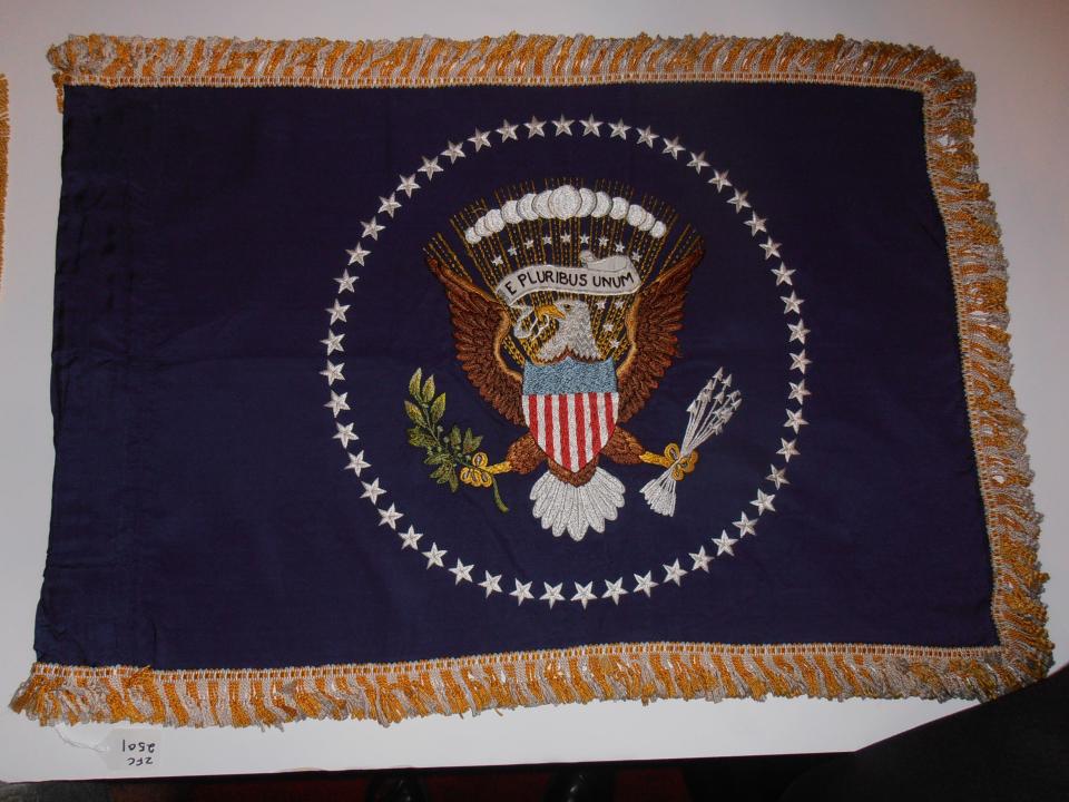 One of John F. Kennedy’s Limo flags from Ronald Fox’s collection. | Ronald Fox