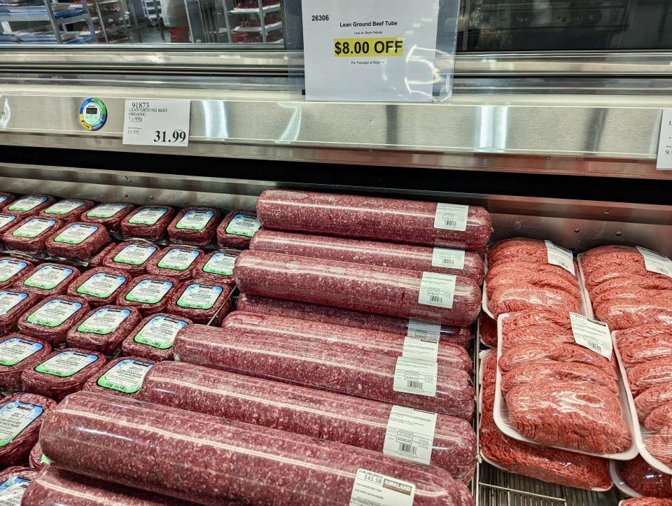 meat section at costco