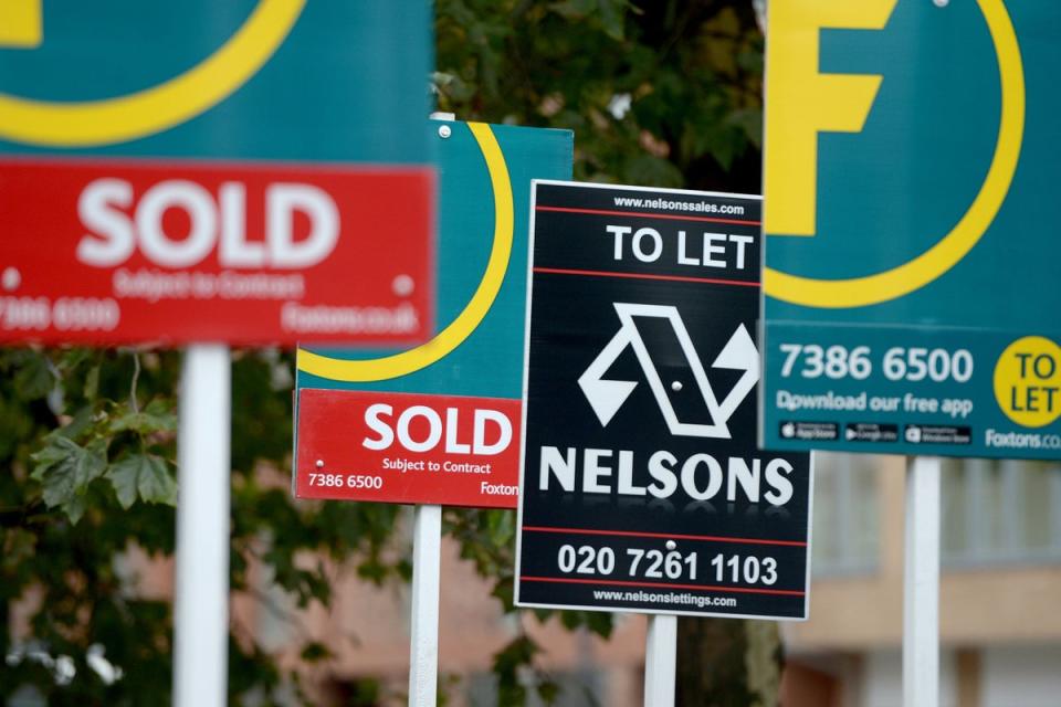 Experts forecast London house prices will remain flat until next year  (PA Archive)