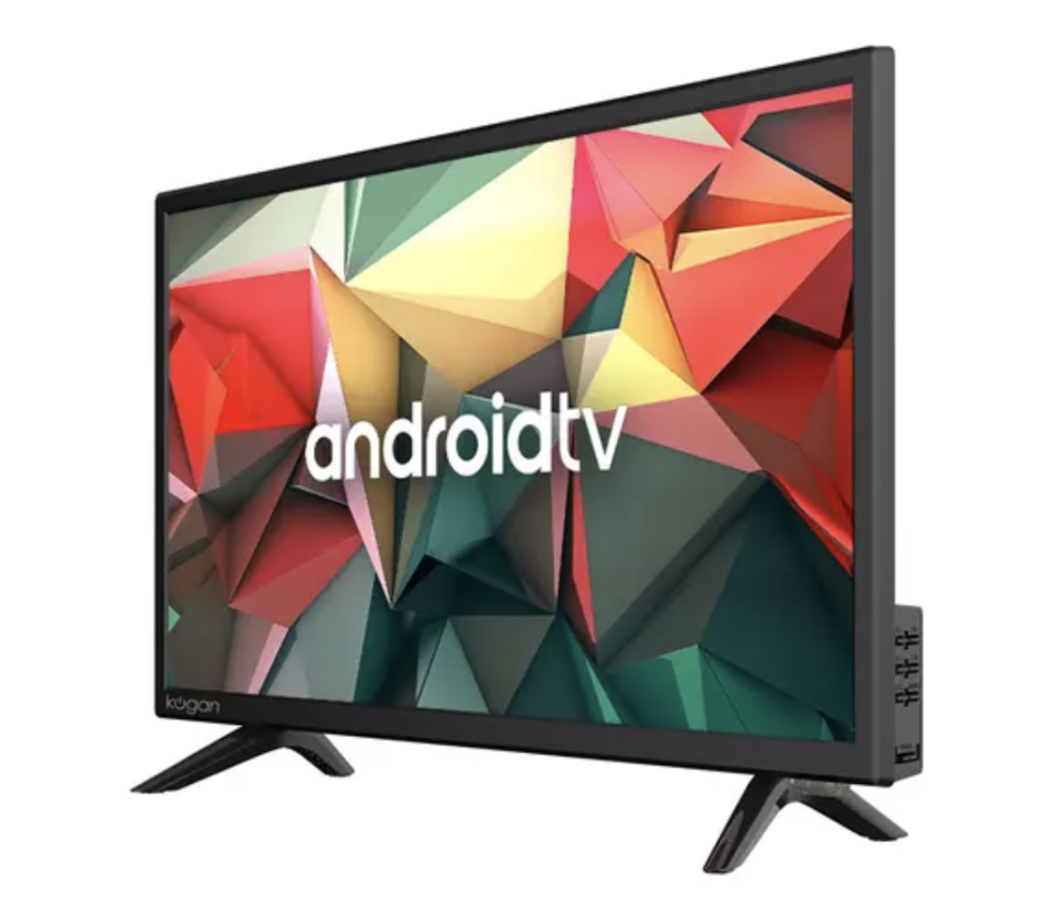 The Kogan 24 inch LED Smart Android TV on a white background