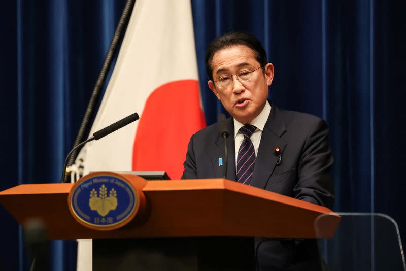 Japanese PM Fumio Kishida holds press conference in Tokyo