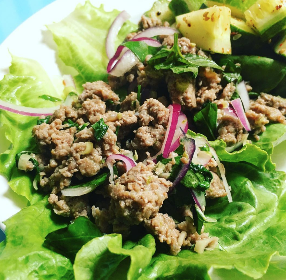 Ground Pork Lettuce Cups