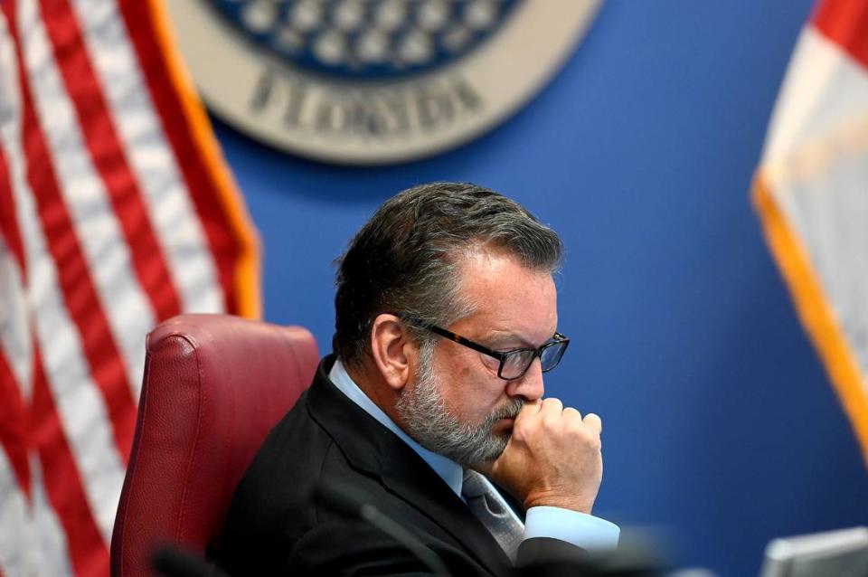 Commissioner Mike Rahn, showing in this April 25, 2023, Bradenton Herald file photo, has been accused of a Florida Sunshine Law violation by former Acting County Administrator Lee Washington.