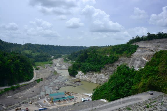View of the hydroelectric dam on the Reventazón River in Siquirres, Costa Rica, June 8, 2016. The Reventazón River hydropower dam is the largest public infrastructure project in Central America after the Panama Canal, and the largest hydroelectric dam in Central America.