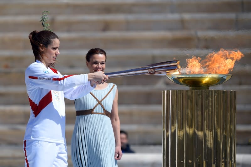 Olympics - Olympic Flame Handover Ceremony