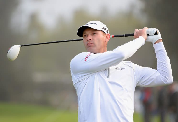 Shawn Stefani took off his clothes on Friday at PGA National. (Getty Images)