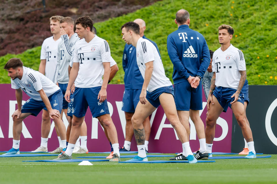 Spieler des FC Bayern München im Januar im Trainingslager in Doha, der Hauptstadt von Katar. (Bild: Getty Images)