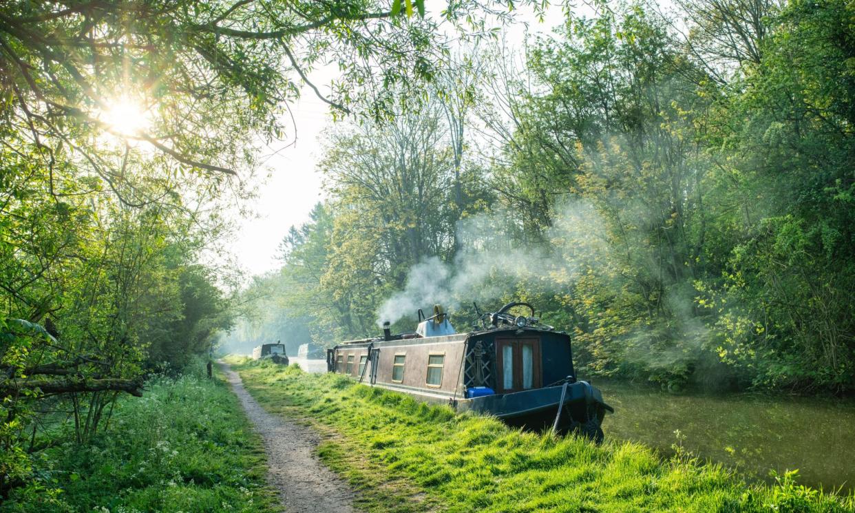 <span>Boats on the Oxford canal at Lower Heyford, Oxfordshire.</span><span>Photograph: Tim Gainey/Alamy</span>