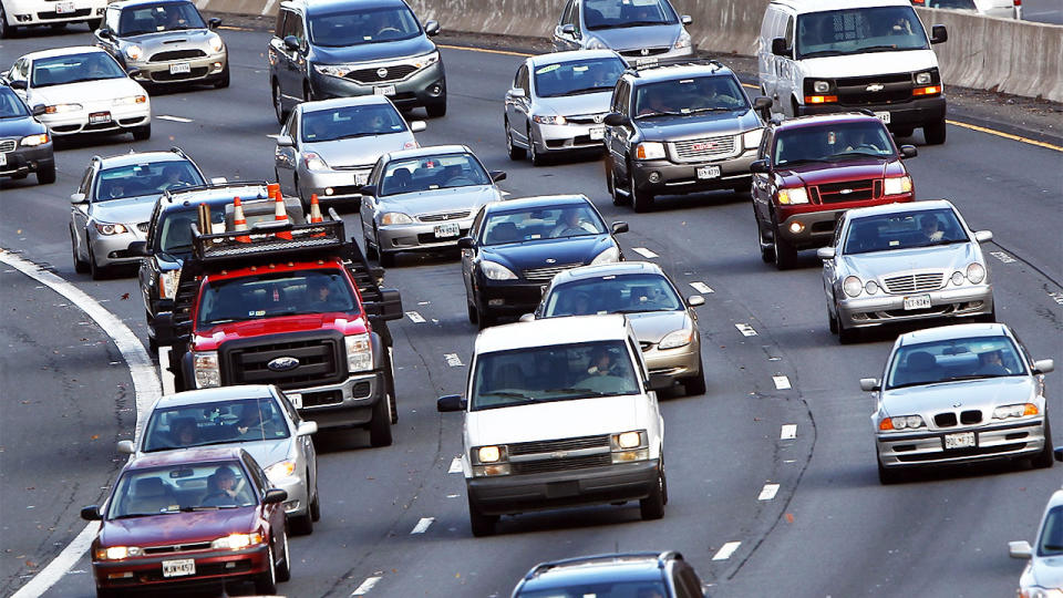 Parents are taking extreme measurs to calm down the family road trip. Photo: Getty Images