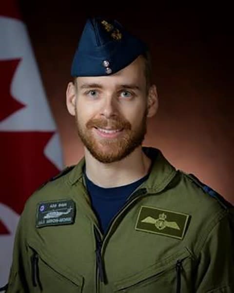 Capt. Maxime Miron-Morin, an air combat systems officer originally from Trois-Rivières, Québec is shown in a Department of National Defence handout photo. (THE CANADIAN PRESS/HO-Department of National Defence)