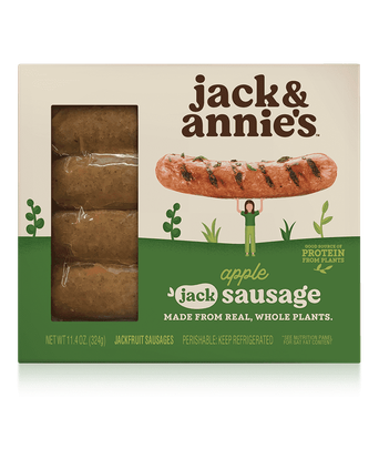 A healthy vegetarian option: Jack & Annie’s Jackfruit Sausages