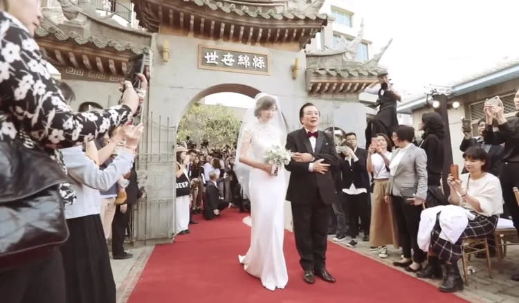 林志玲曬出2019年婚禮紀錄。翻攝自林志玲臉書