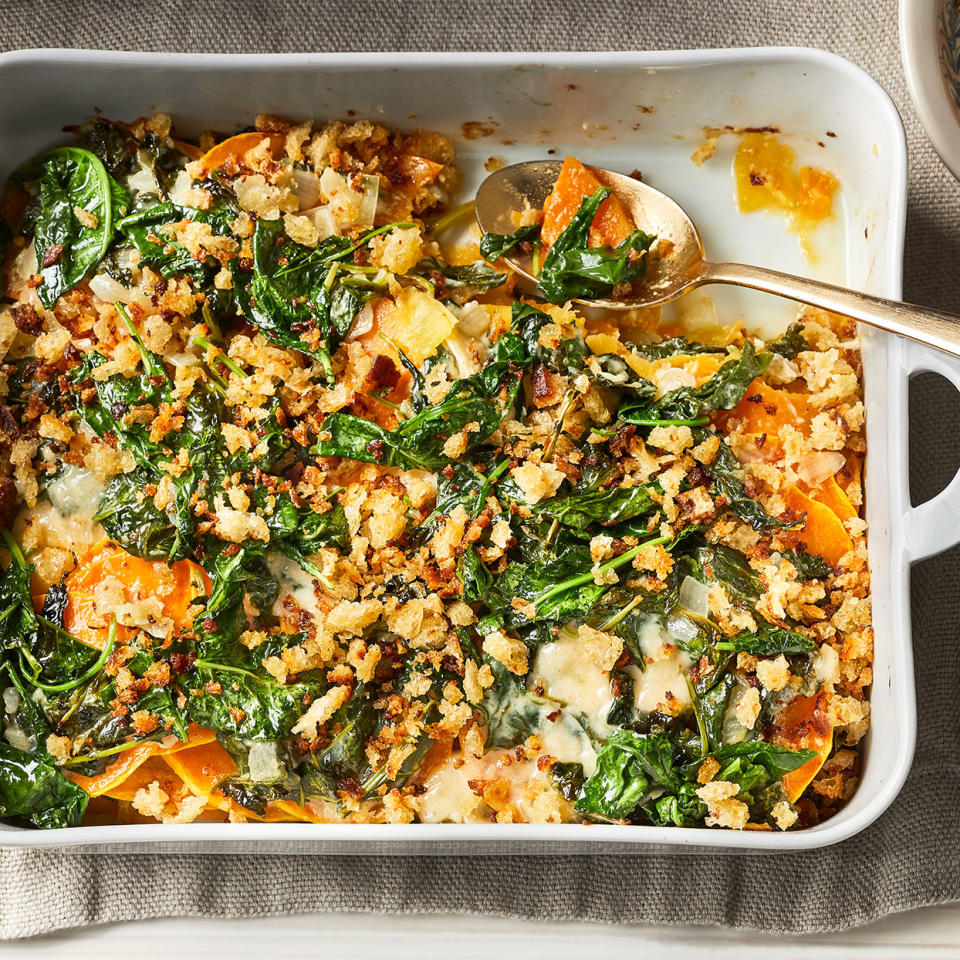 Kale-Butternut Squash Gratin