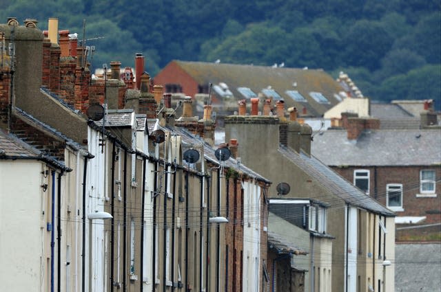 A general view of housing in Scarborough, North Yorkshire.