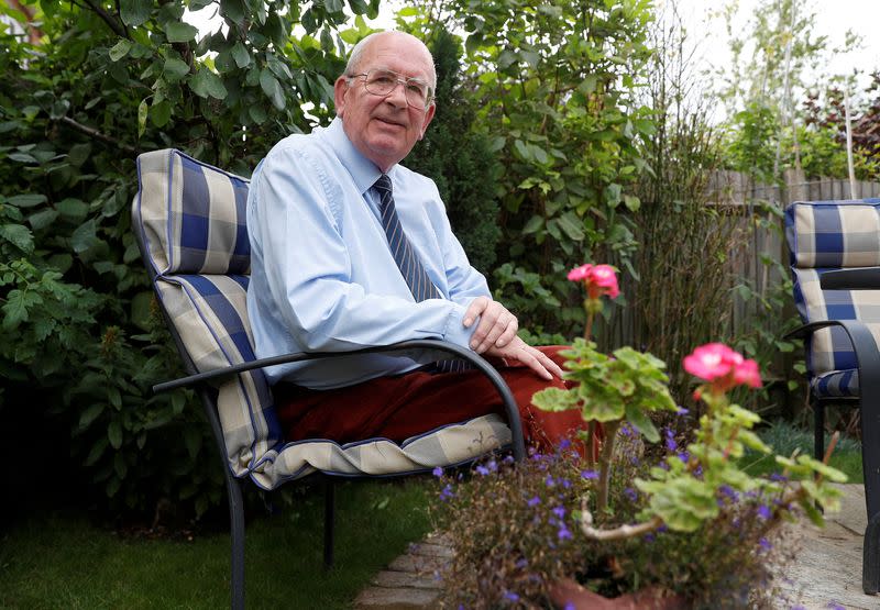 FILE PHOTO: Vote Leave supporter and Conservative activist, John Strafford, poses for a photograph at his home near Slough