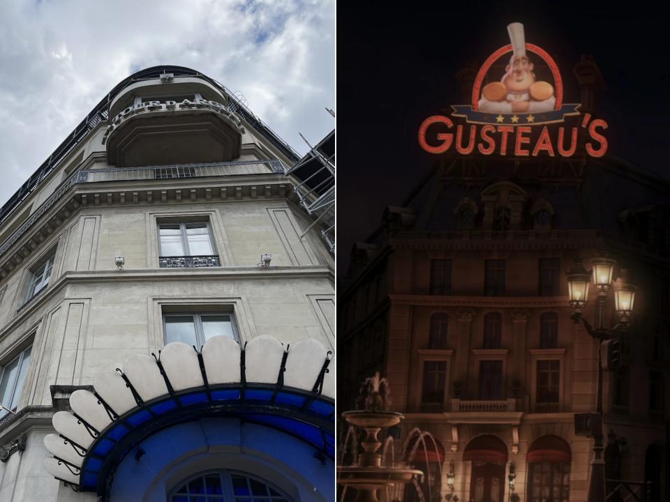 Comparing Tour d'Argent to gusteaus in ratatouille