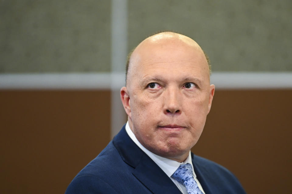 Australian Home Affairs Minister Peter Dutton.