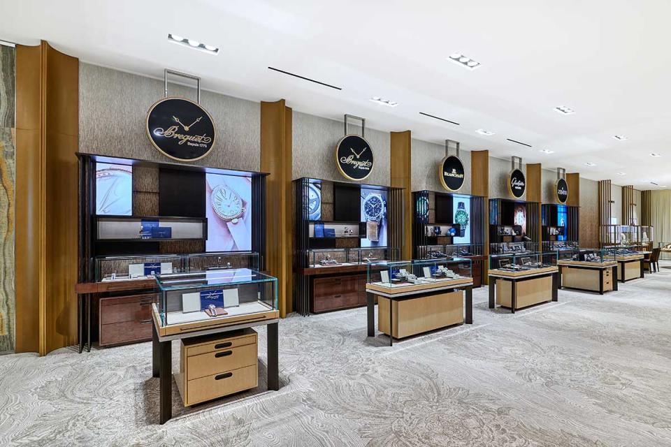 The watch section on CD Peacock’s main floor