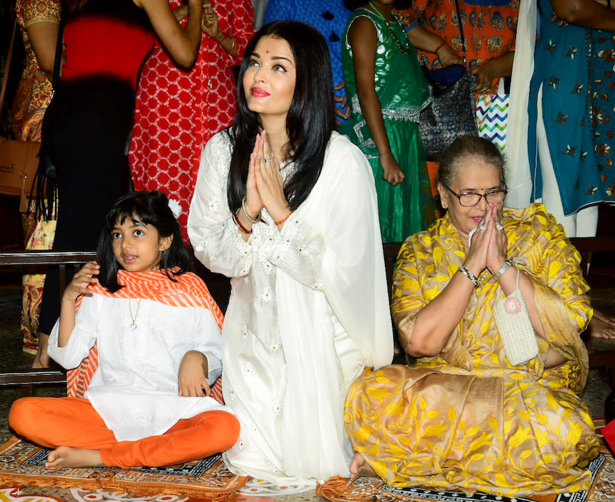 Aishwarya Rai Bachchan at Durga Puja