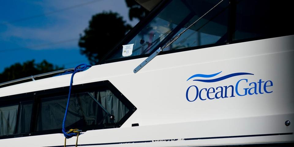 A boat with the OceanGate logo is parked on a lot near the OceanGate offices Thursday, June 22, 2023, in Everett, Wash. - Copyright: Lindsey Wasson/Associated Press