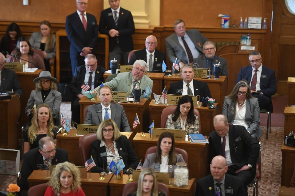Members of the South Dakota House of Representatives on Tuesday, Jan. 9, 2024 at South Dakota State Capitol in Pierre.
